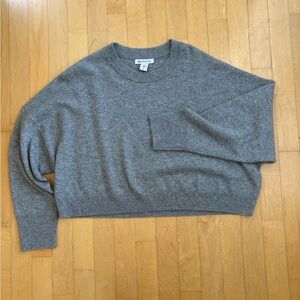 Gray Athleta Cropped Cashmere Sweater